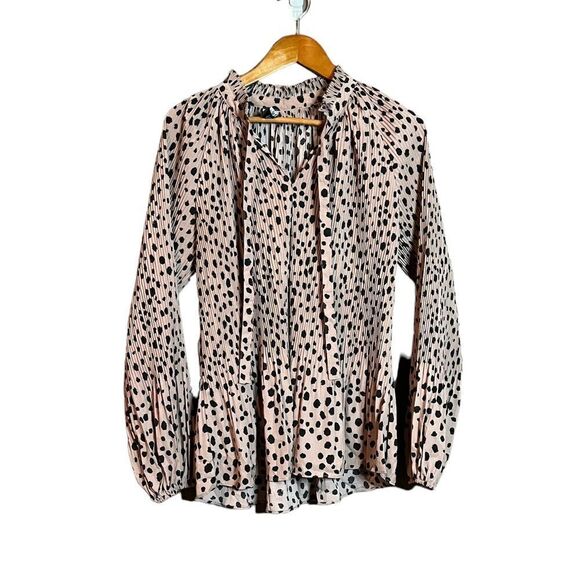 Papillon patterned long sleeve blouse‎ - Picture 1 of 10
